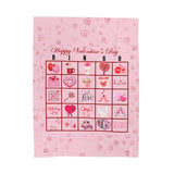 Valentine's Bingo Plush Blanket