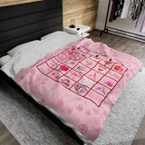 Valentine's Bingo Plush Blanket