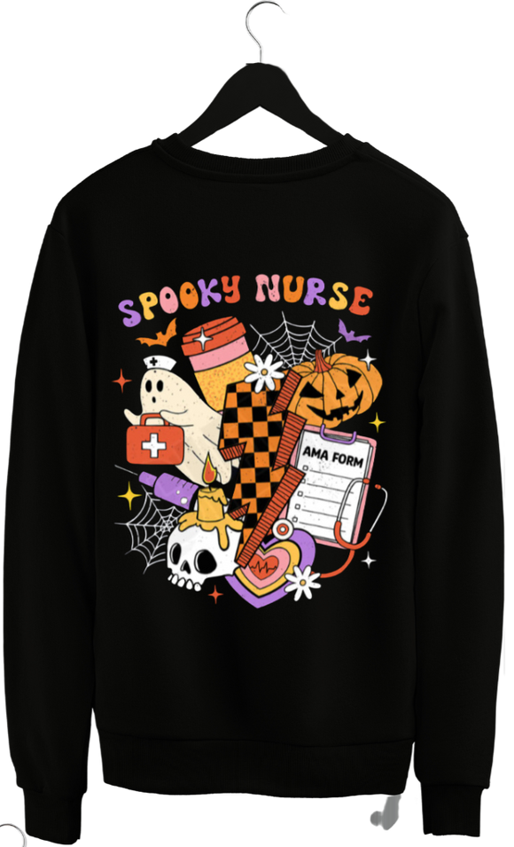 Halloween Nurse/Student Sweatshirt