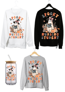 Spooky Nursing Student Halloween Sweatshirt