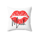 Muah Polyester Square Pillow