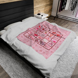 Valentine's Bingo Plush Blanket